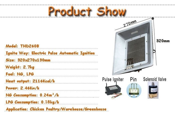 بخاری مادون قرمز 20% گاز سوز THD2608
