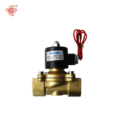 شیر برقی برنجی آب گاز 3/4 اینچ Viton مقاوم در برابر دمای بالا