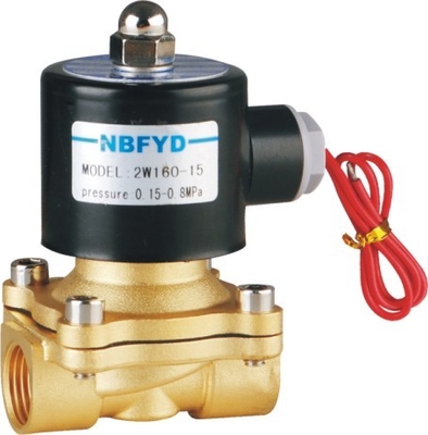 شیر برقی فشار قوی برنجی 220 ولت مهر و موم NBR VITON EPDM برای روغن هوای گاز آب