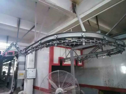 1.5KW سیستم های نوار نقاله مونوریل بالای سر، چرخ دستی برای زنجیره مسیر محصور