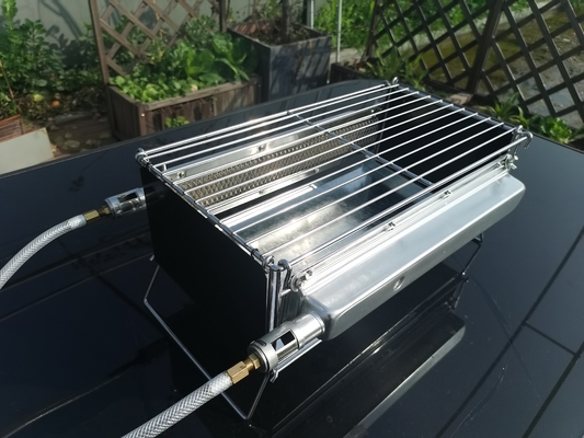 کباب پز گاز قابل حمل صرفه جویی در مصرف انرژی با مشعل کاتالیزوری مادون قرمز برای BBQ